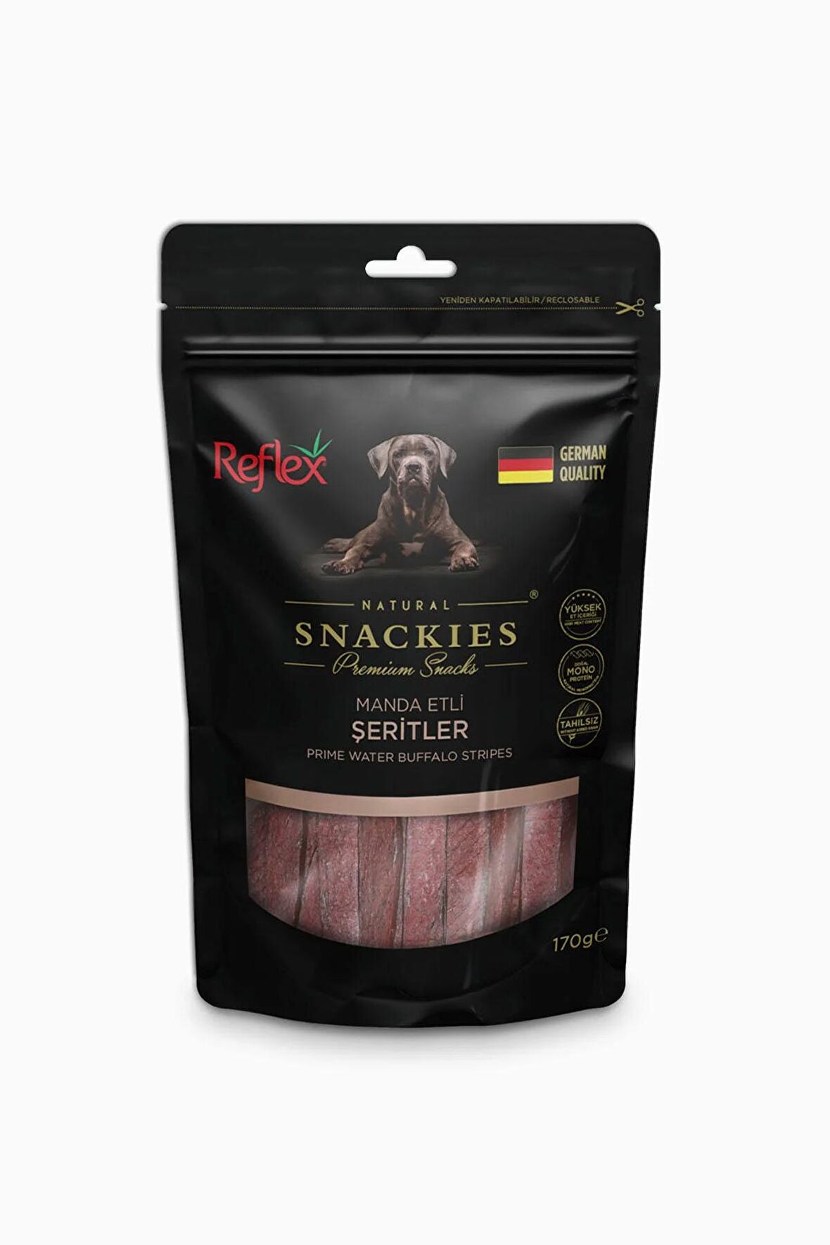 Reflex Snackies Manda Etli Şeritler 170 Gr