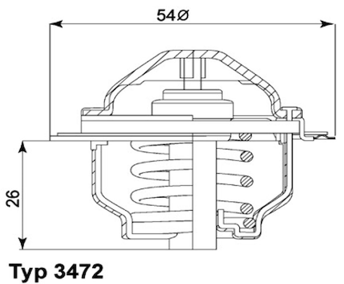 Vw Termostat - 87°c / Tx 111 87d / Th00188g1 - Whl 3472.87d