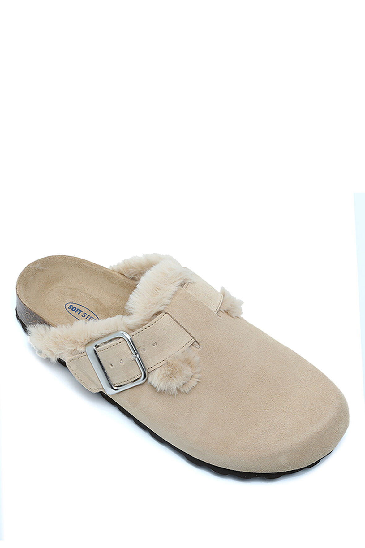 K14207-029SD Kifidis Soft Step Kadın Süet Deri Sabo Mantar Terlik 36-41