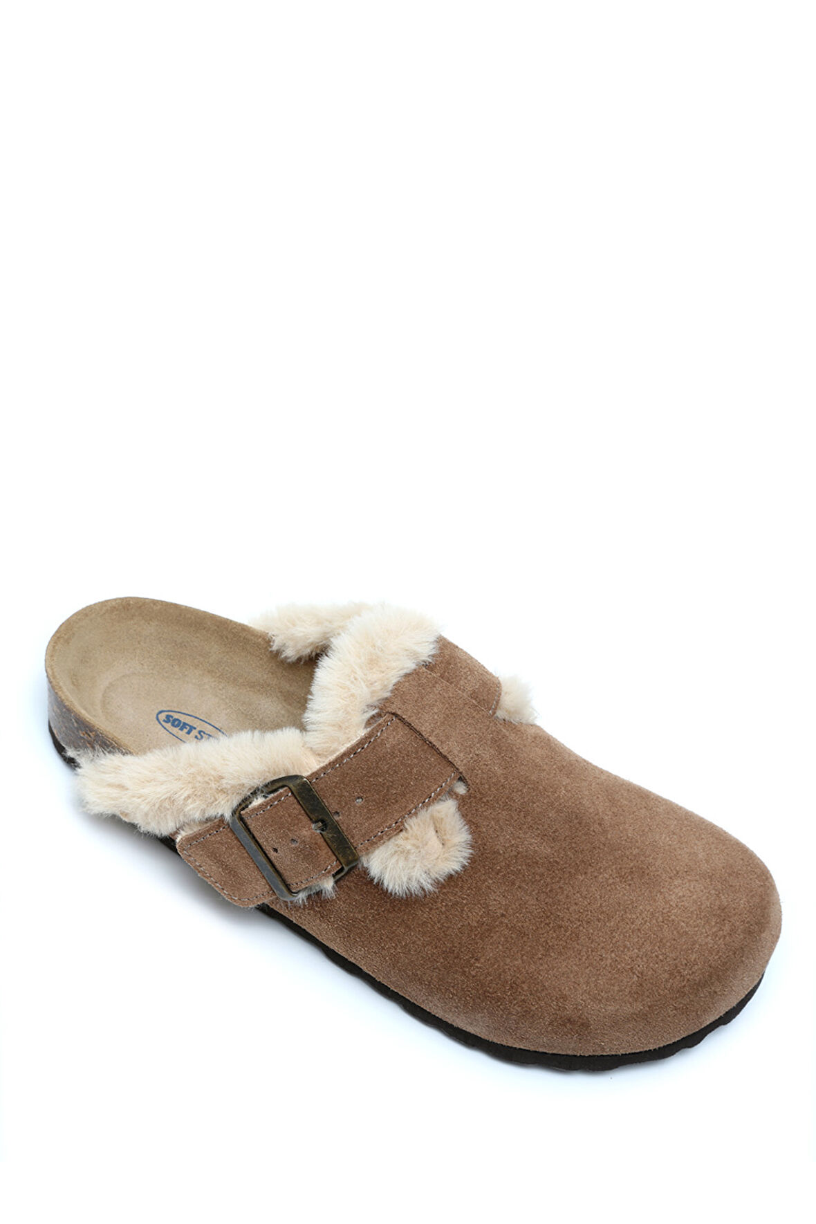 K14207-029SD Kifidis Soft Step Kadın Süet Deri Sabo Mantar Terlik 36-41