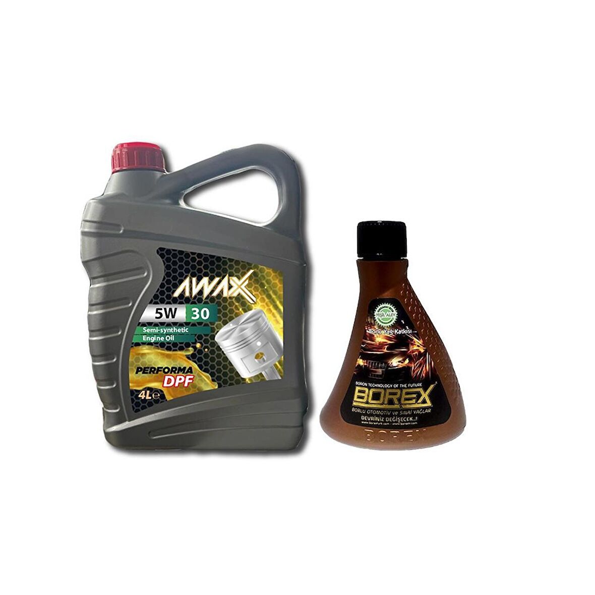 AWAX 5W/30 DPF 4 Litre + BOREX Borlu Motor Yağ Katkısı