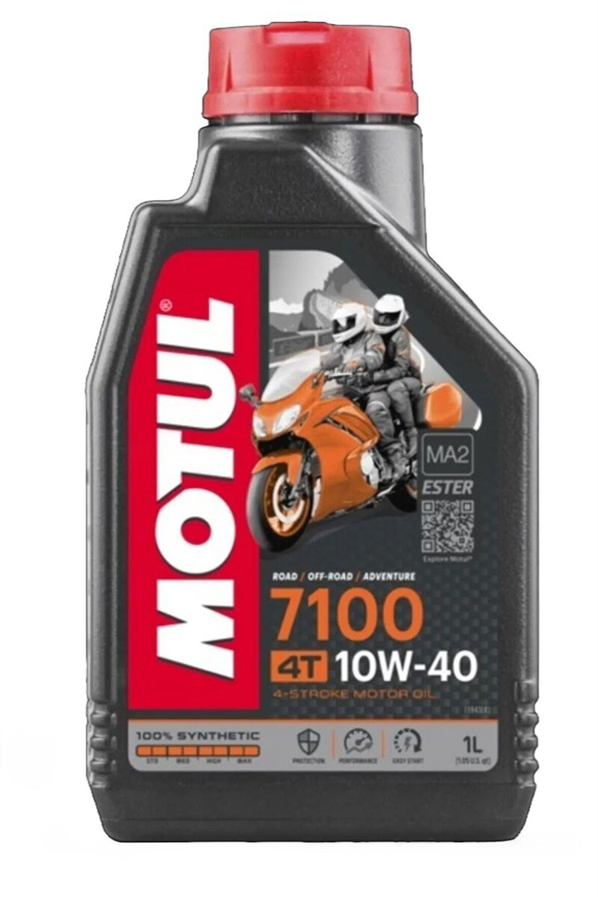 Motul 10w40 1L. Motorsiklet Yağı 7100 4T Yeni Üretim