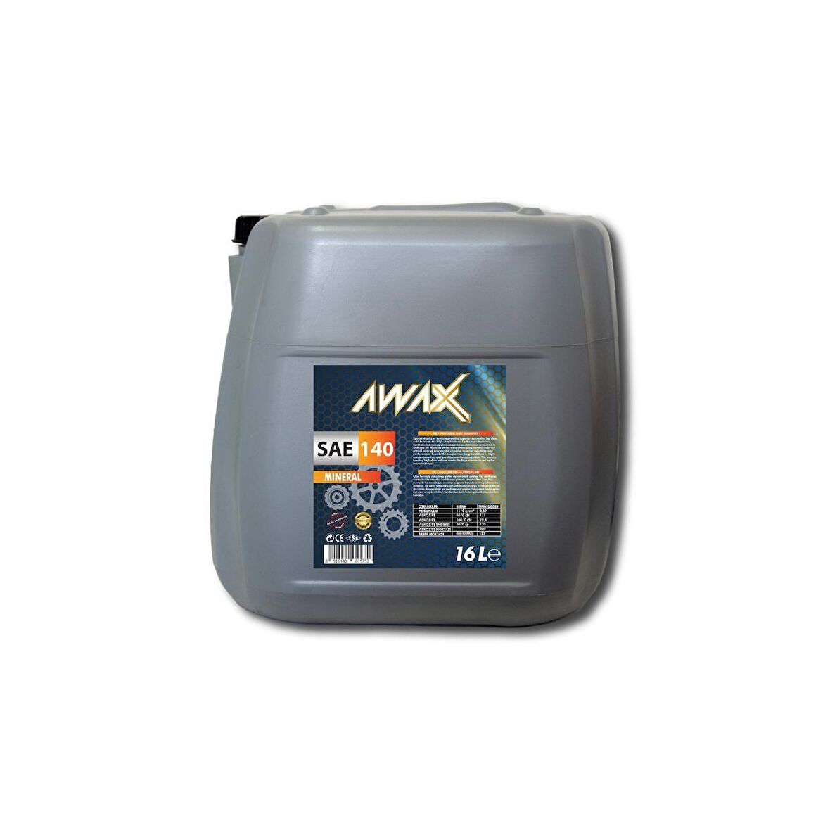 AWAX SAE/140 - 16 Litre Dişli ve Şanzıman Yağı Üretim Yılı:2025