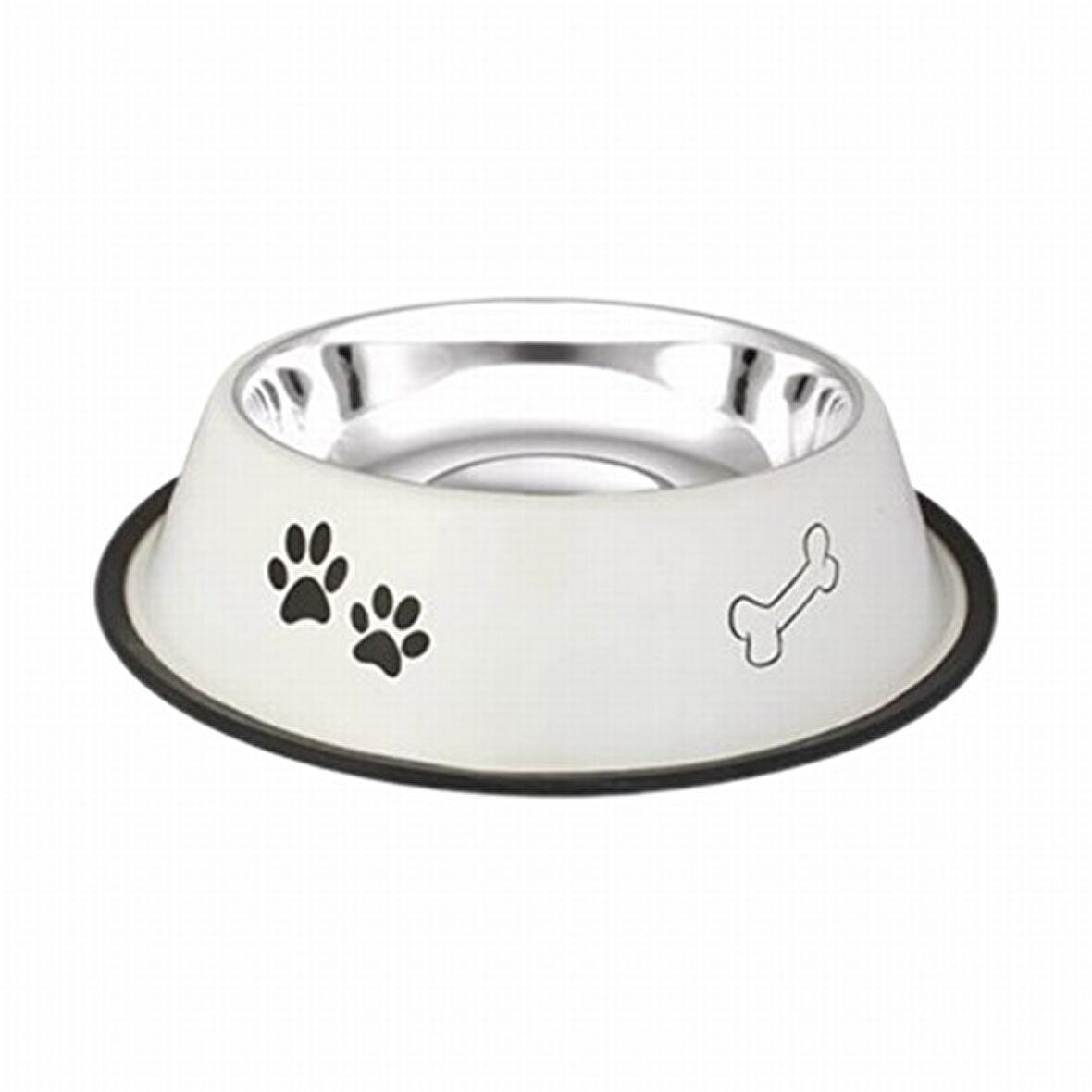 Oripet Pati Kemik Desenli Çelik Kedi Ve Köpek Mama Kabı 8 Oz