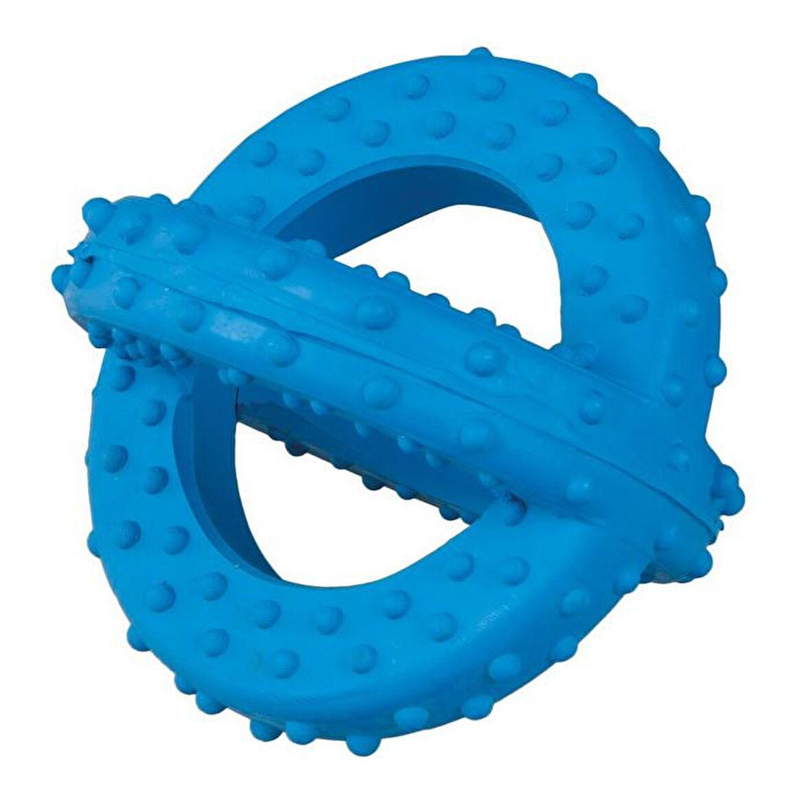 Lastik Sarmal Köpek Oyuncağı Mavi 7,5 Cm