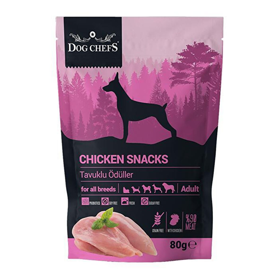 Dog Chefs Tavuklu Yetişkin Ödül Maması 80 gr 