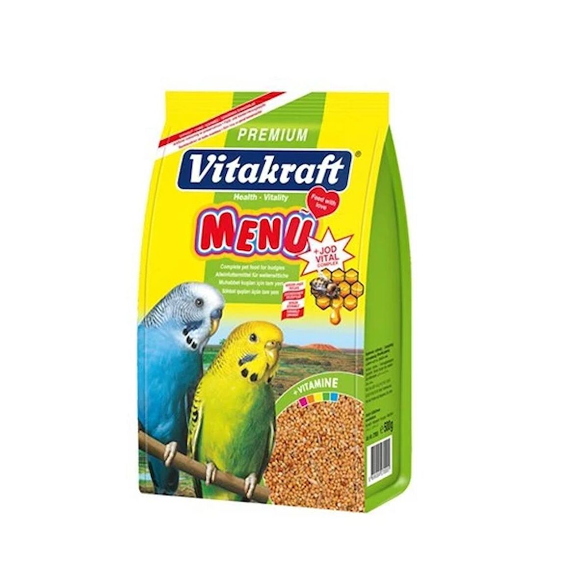 Vitakraft Menü Ballı 1 Kg Muhabbet Kuşu Yemi 