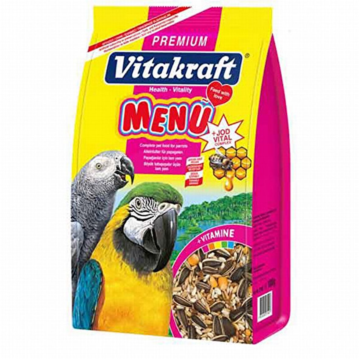 Vitakraft Menü Ballı 1 Kg Papağan Yemi 