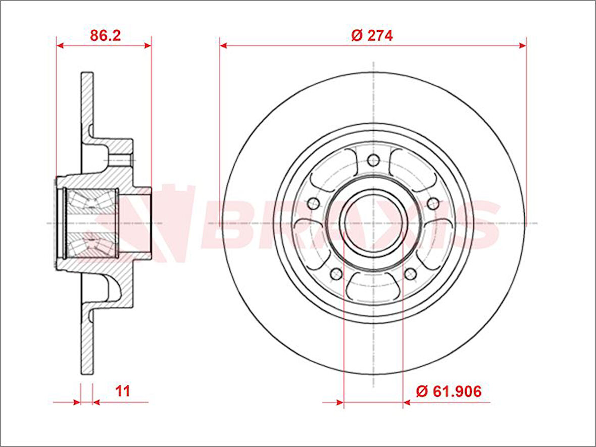 Renault Fren Aynası Arka Abs Sensor Halkası İle Scenic III Grand Scenic Jz0 / 1 1,2 Tce / 1,4 / 1,5dci / 1,6 - Braxıs Ae0925