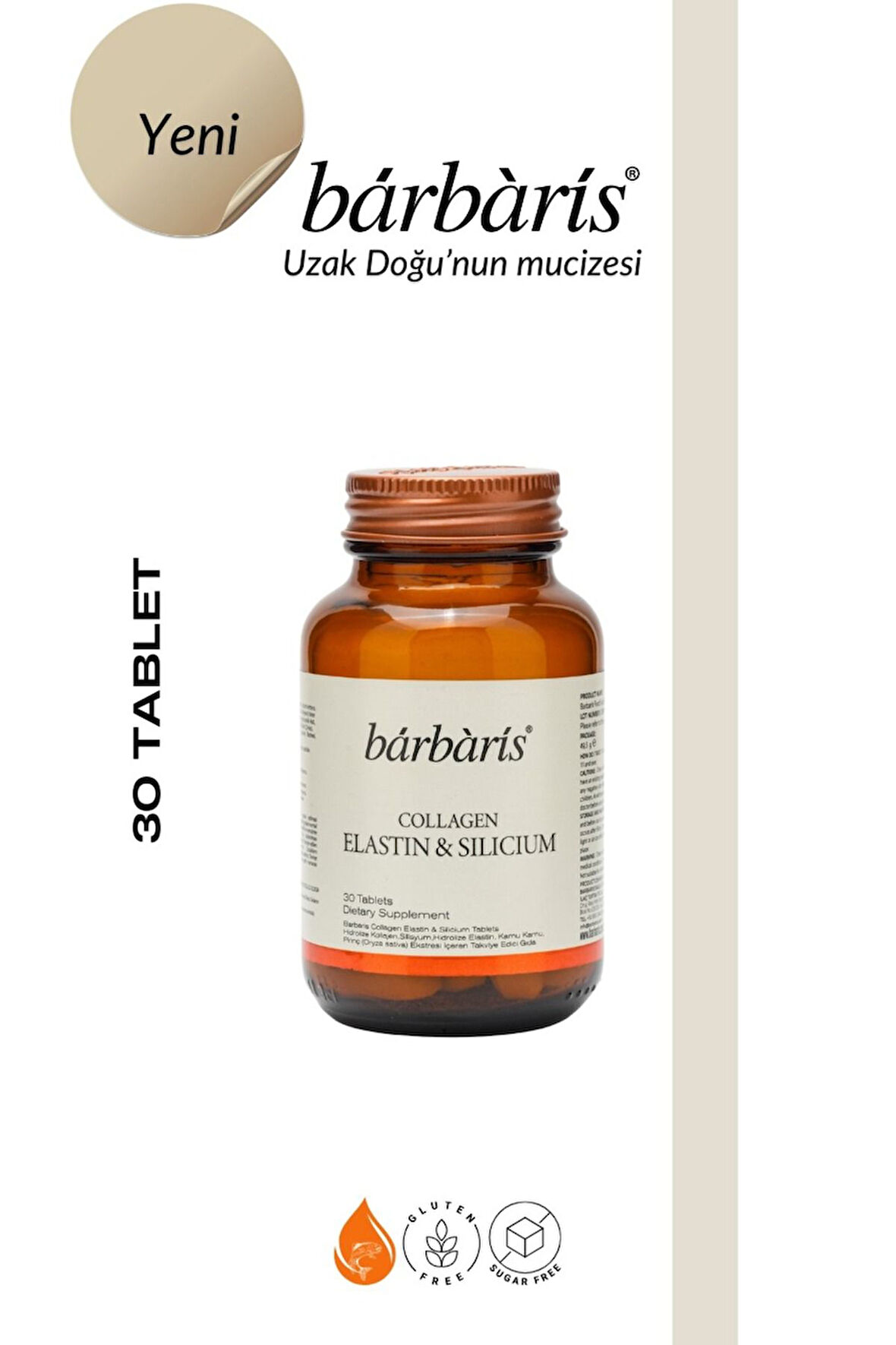 BARBARİS COLLAGEN ELASTIN & SILICIUM 30 TABLETS