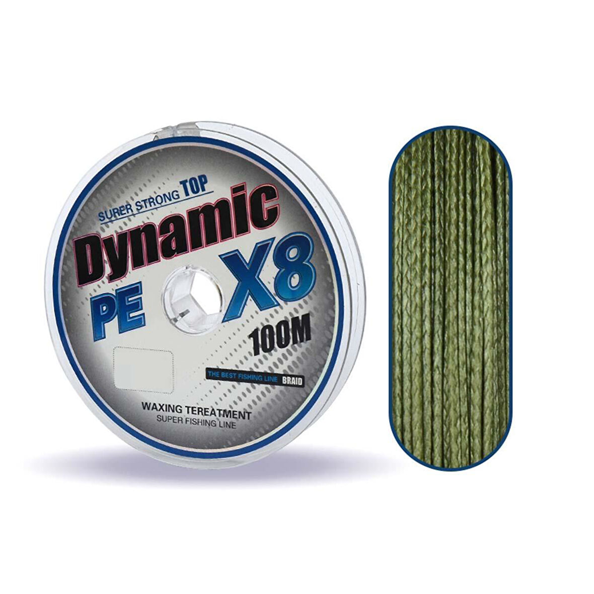 Dynamic PE Braided Line x8 Green İp Olta Misinası 100mt YEŞİL-0,35 mm