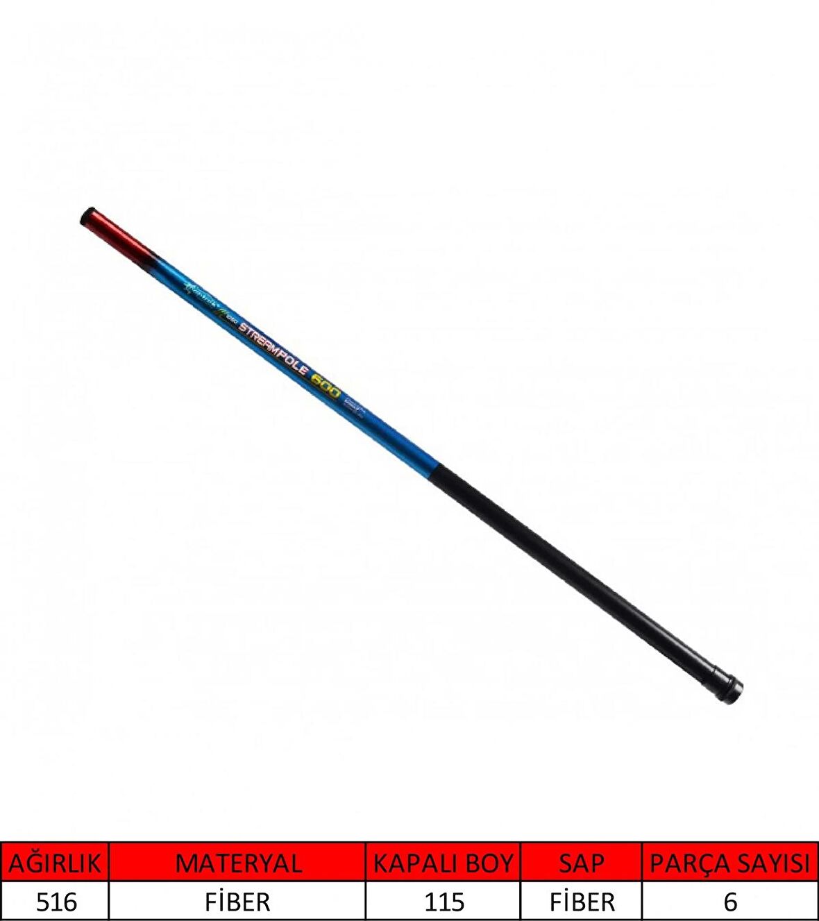 Captain 1050 Stream Pole Göl Kamışı 600 cm