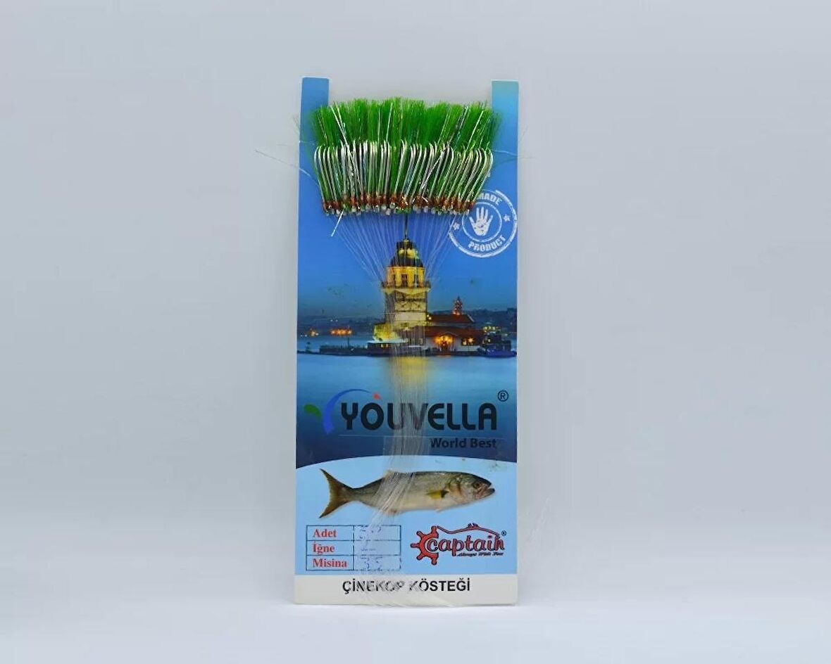 Youvella 7565 Çinekop Kösteği Kartonda 50 İğne 0.25mm Köstek 11