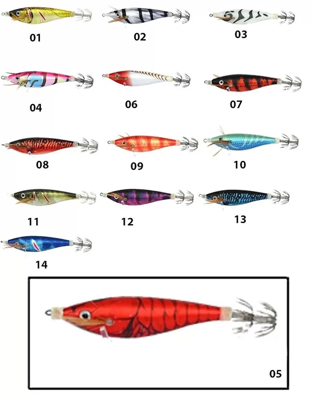 Captain 3015 Kalamar Zokası 7cm Toto Zogga Squid 05