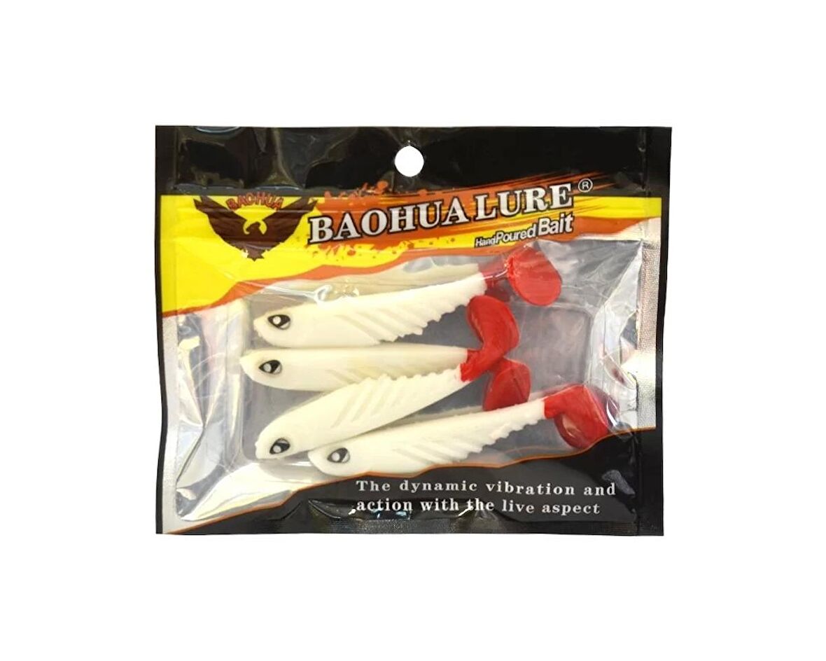 Captain 3557 Viper Soft 8.5cm Levrek Silikonu 4'lü Paket Silikon Yem 3