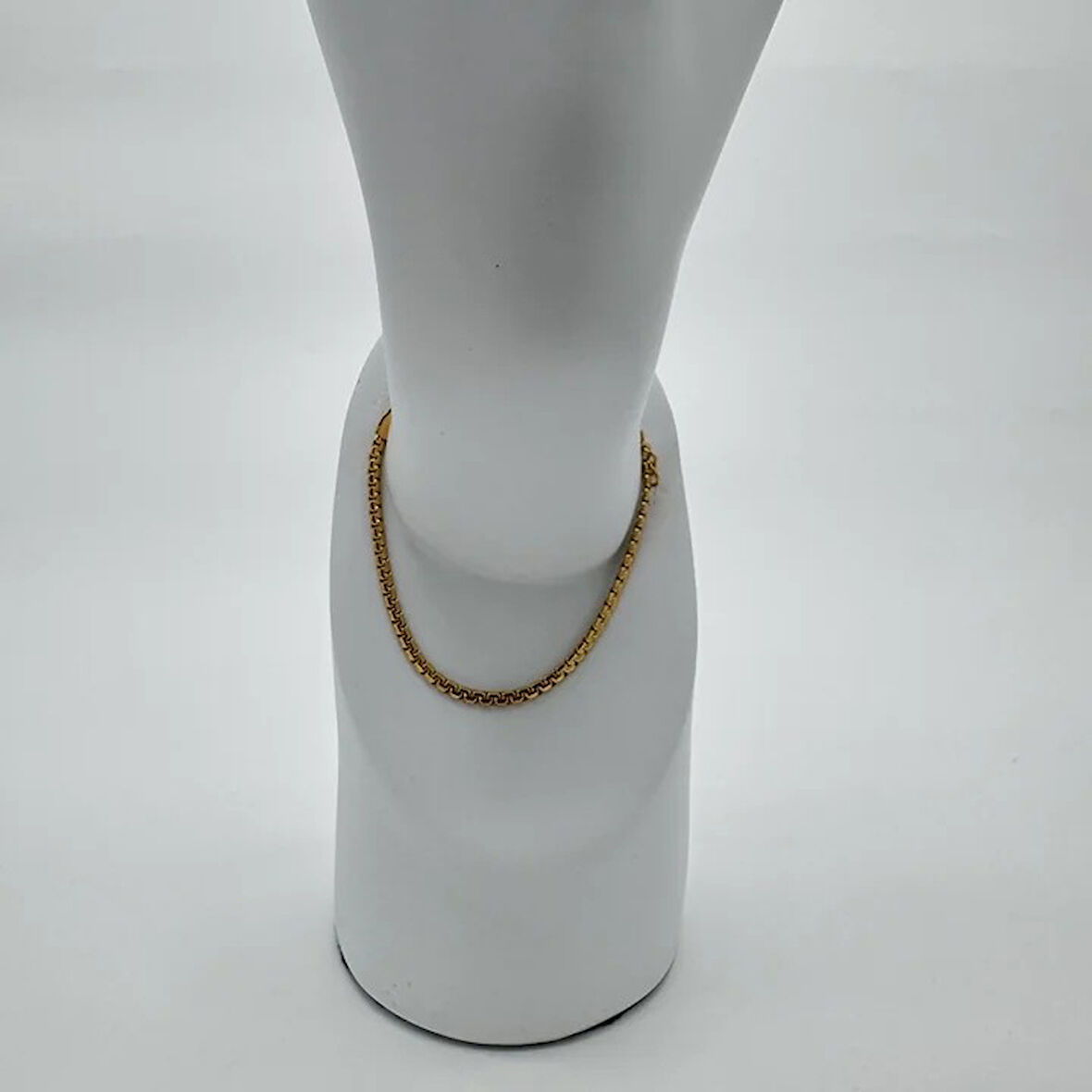 Çelik Gold Unisex İnce Zincir Detay Bileklik - Gold