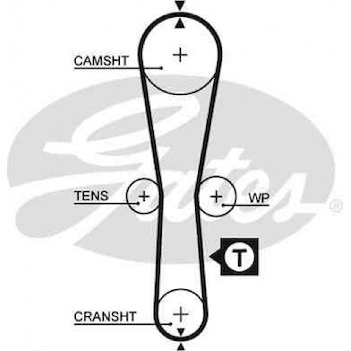 Renault Eksantrık Gergi Kiti Clio I II (98 ) 1,2 Kangoo (97 ) 1,2 Twng (96 ) 1,2 (087x170) - Gates K015454xs