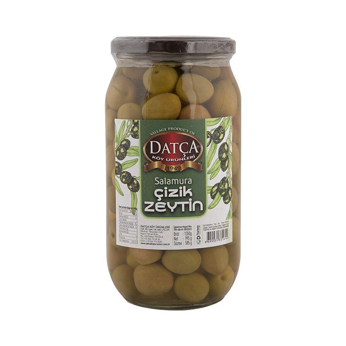 Datça Salamura Çizik Zeytin 1 Kg