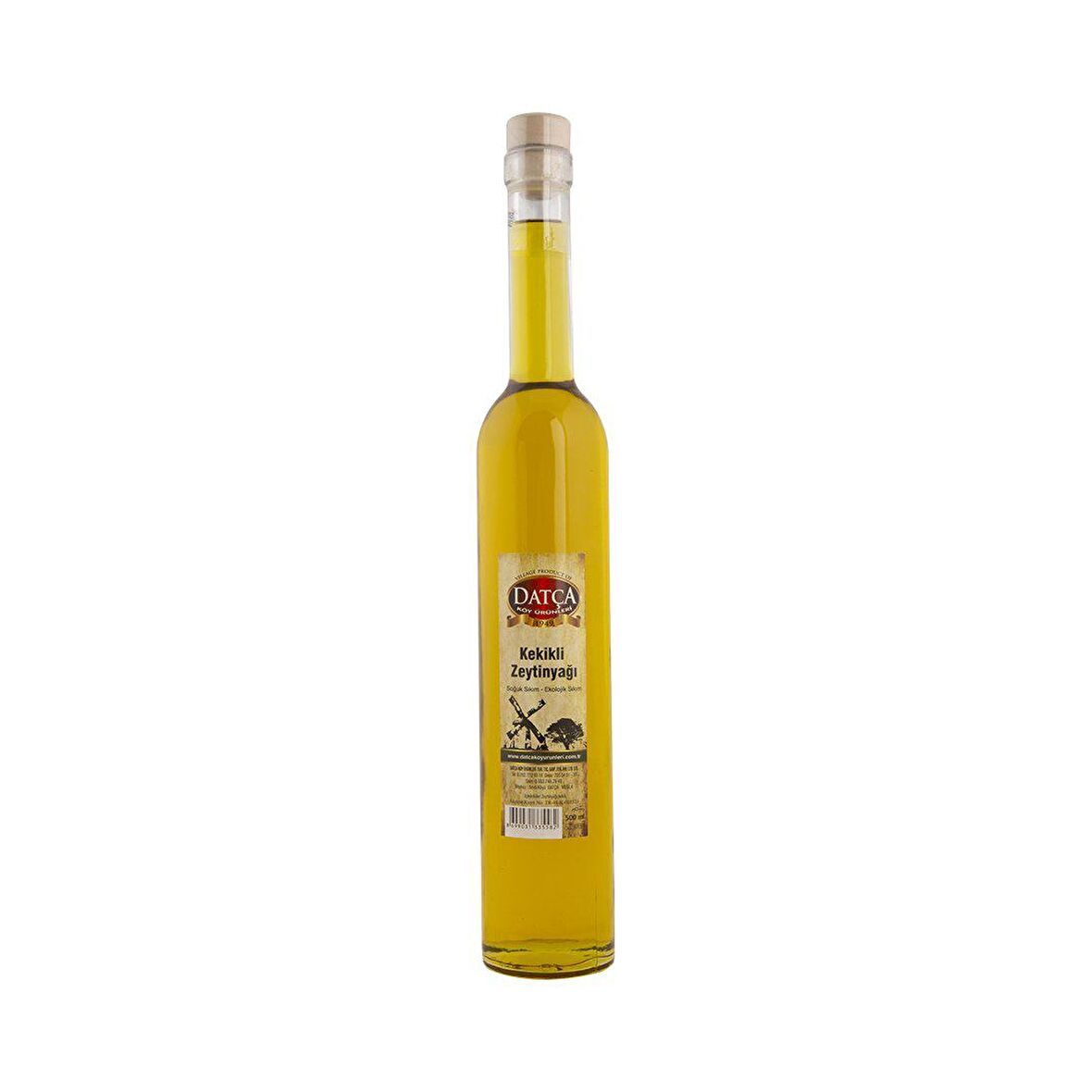 Datça Köy Ürünleri Kekikli Soğuk Sıkım Zeytinyağı 500 ml Cam 