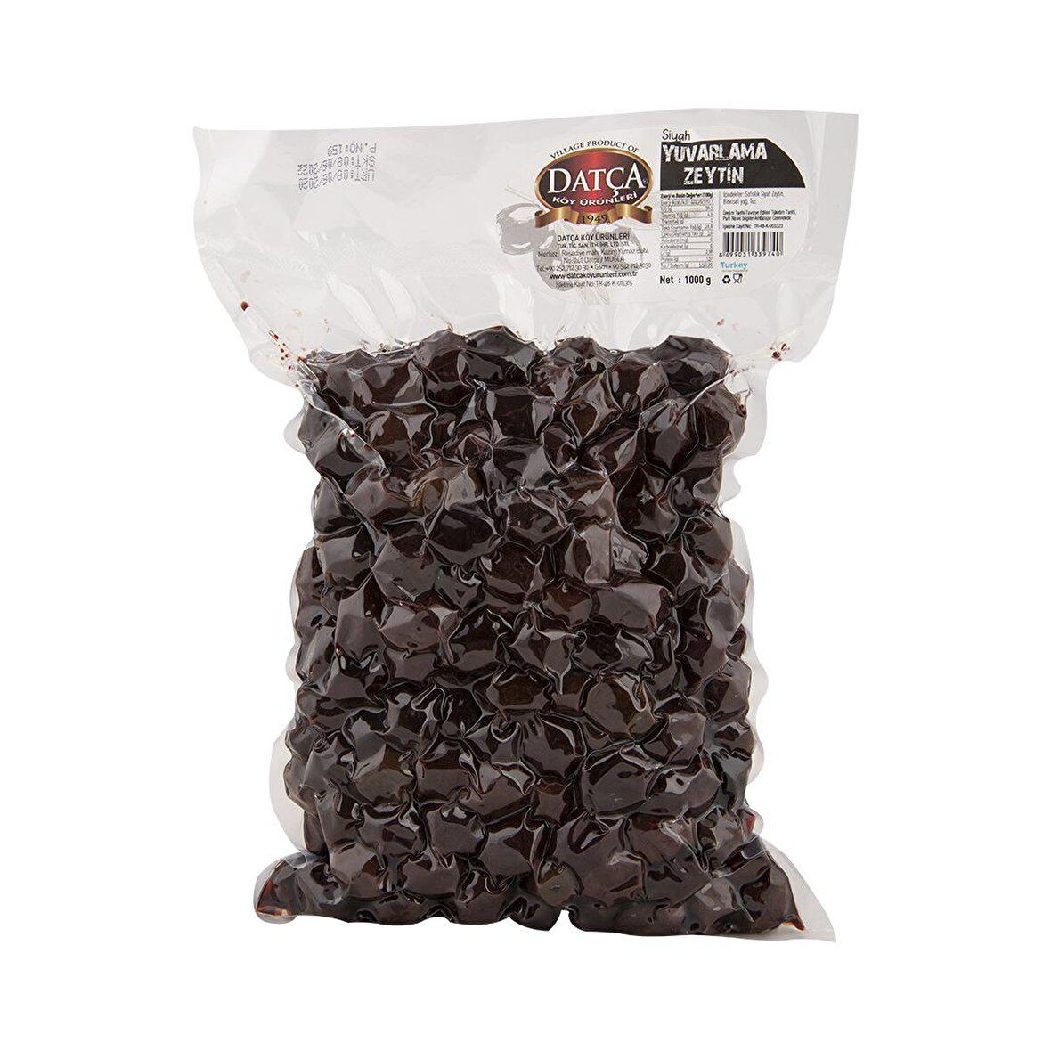 Datça Siyah Yuvarlama Zeytin 1000 gr