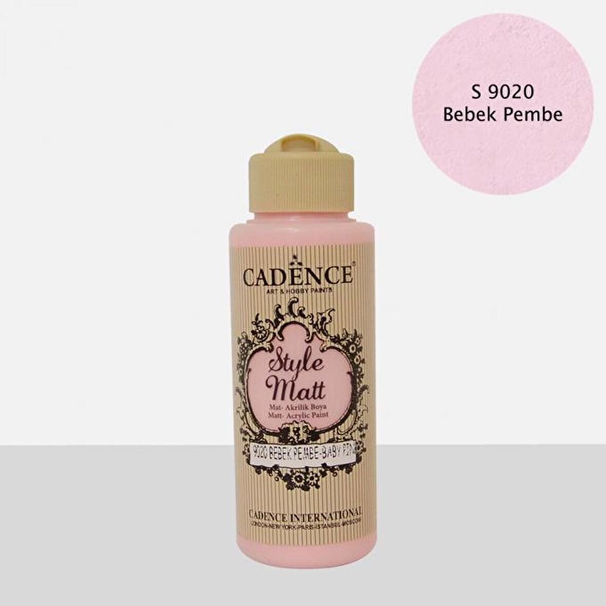 S9020 Bebek Pembe Mat Akrilik Boya