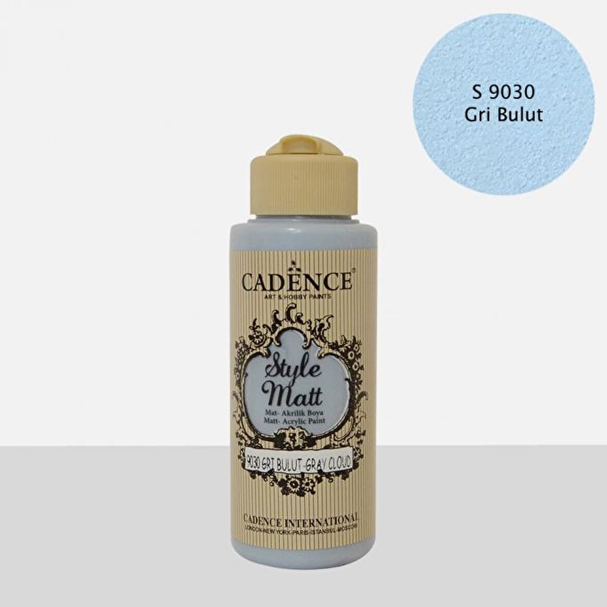 S9030 Gri Bulut Mat Akrilik Boya
