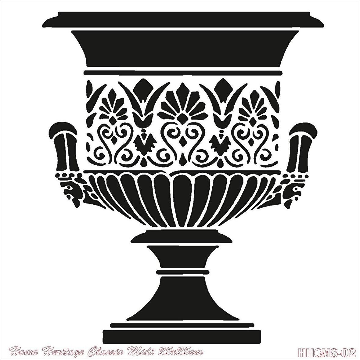 HOME HERITAGE CLASSIC MIDI 25X25CM HHCMS-02 STENCİL