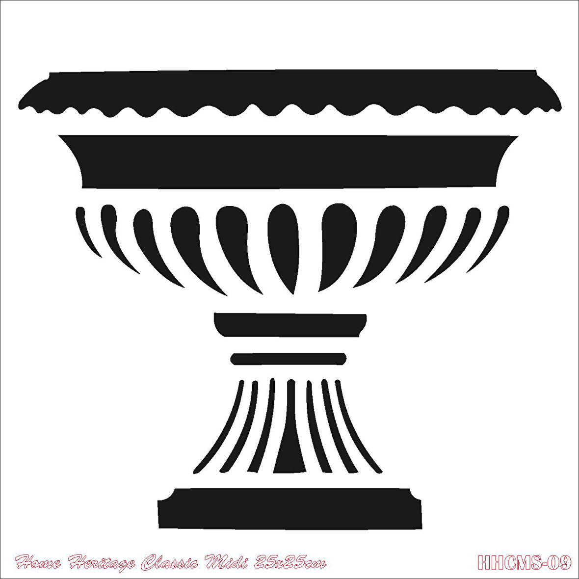 HOME HERITAGE CLASSIC MIDI 25X25CM HHCMS-09 STENCİL