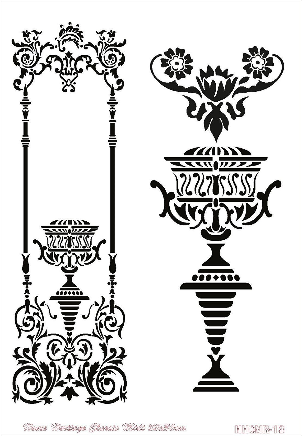 HOME HERITAGE CLASSIC MIDI 25X36CM HHCMR-13 STENCİL