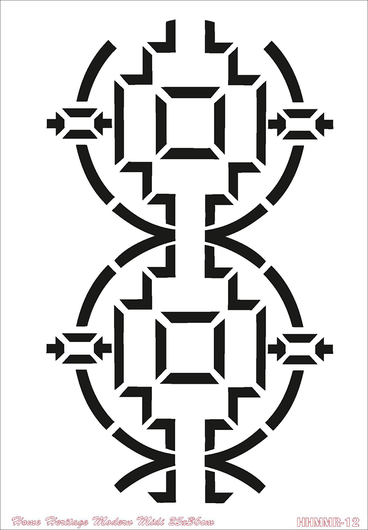 HOME HERITAGE MODERN MIDI 25X36CM HHMMR-12 STENCİL