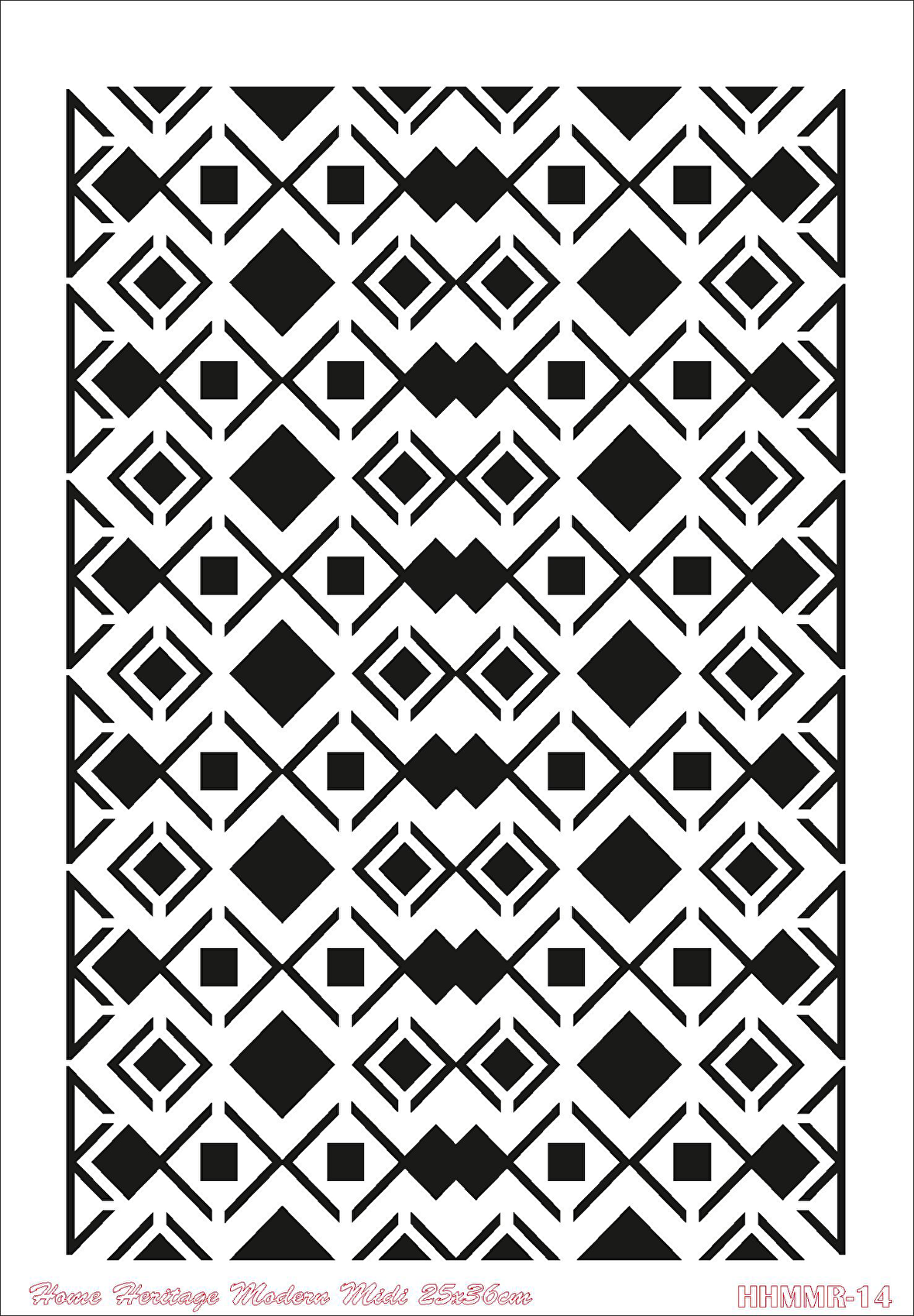 HOME HERITAGE MODERN MIDI 25X36CM HHMMR-14 STENCİL