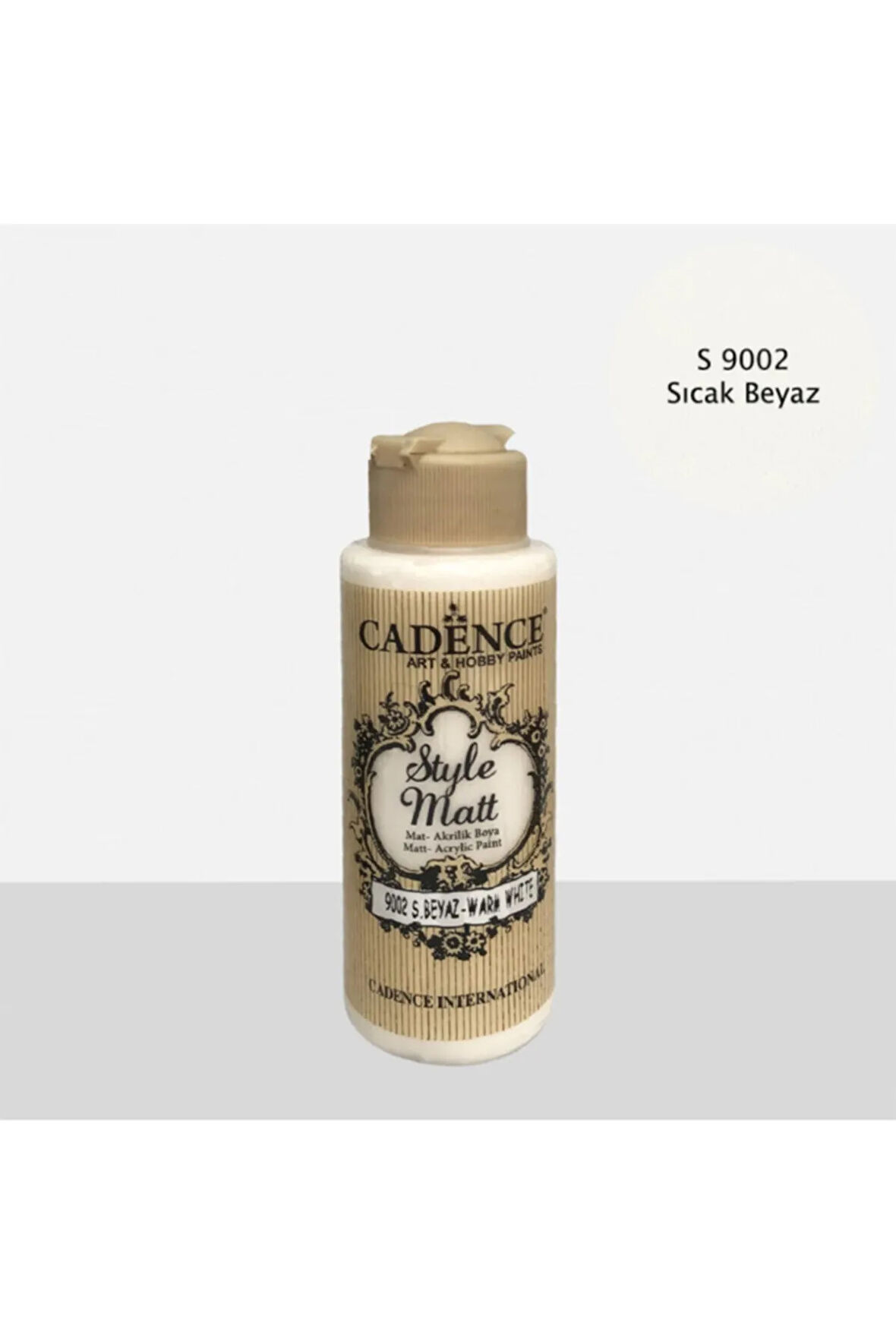 Style Mat Akrilik Boya-120ml S-9002 S. Beyaz 120ml