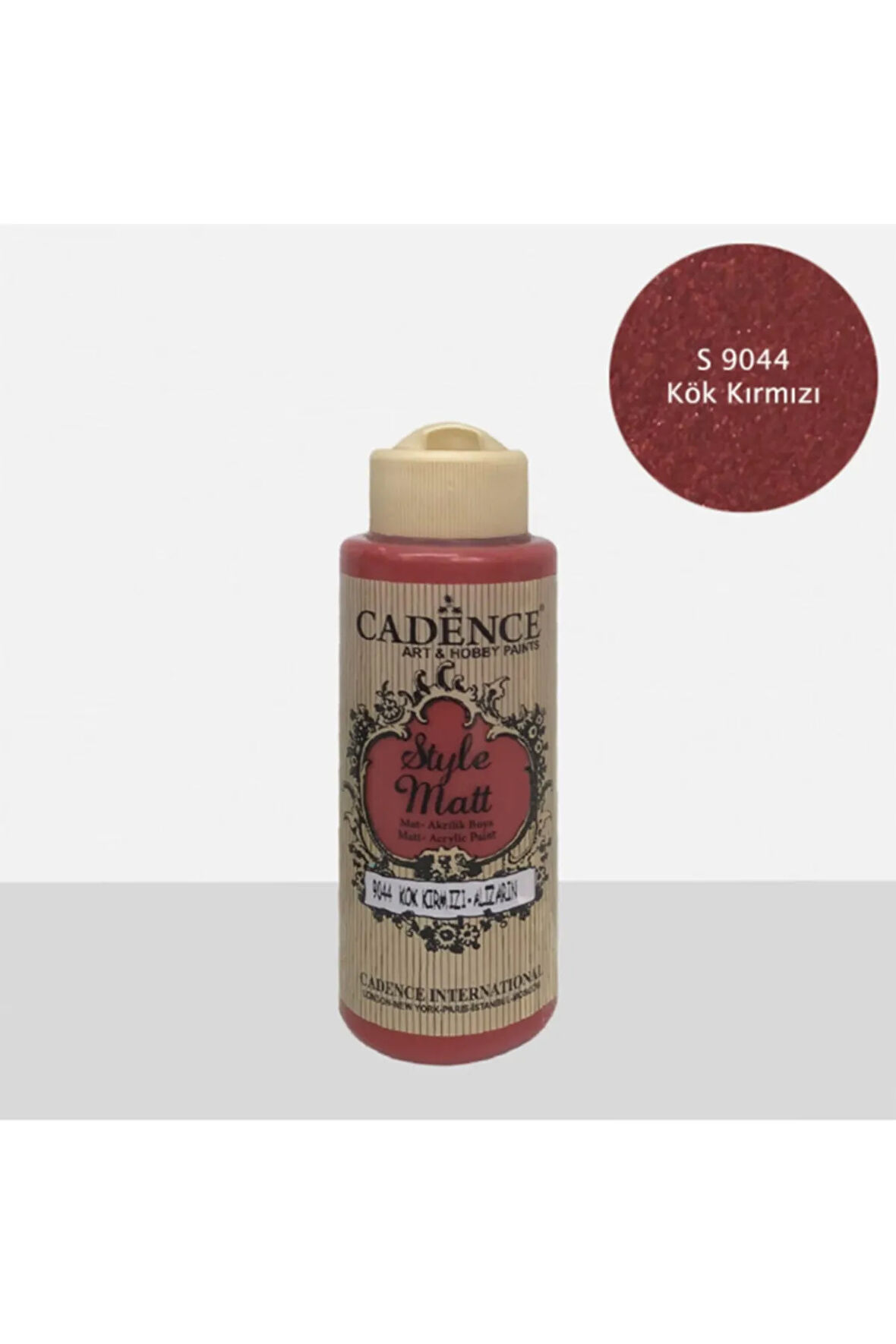 Style Mat Akrilik Boya-120ml S-9044 Kök Kırmızı