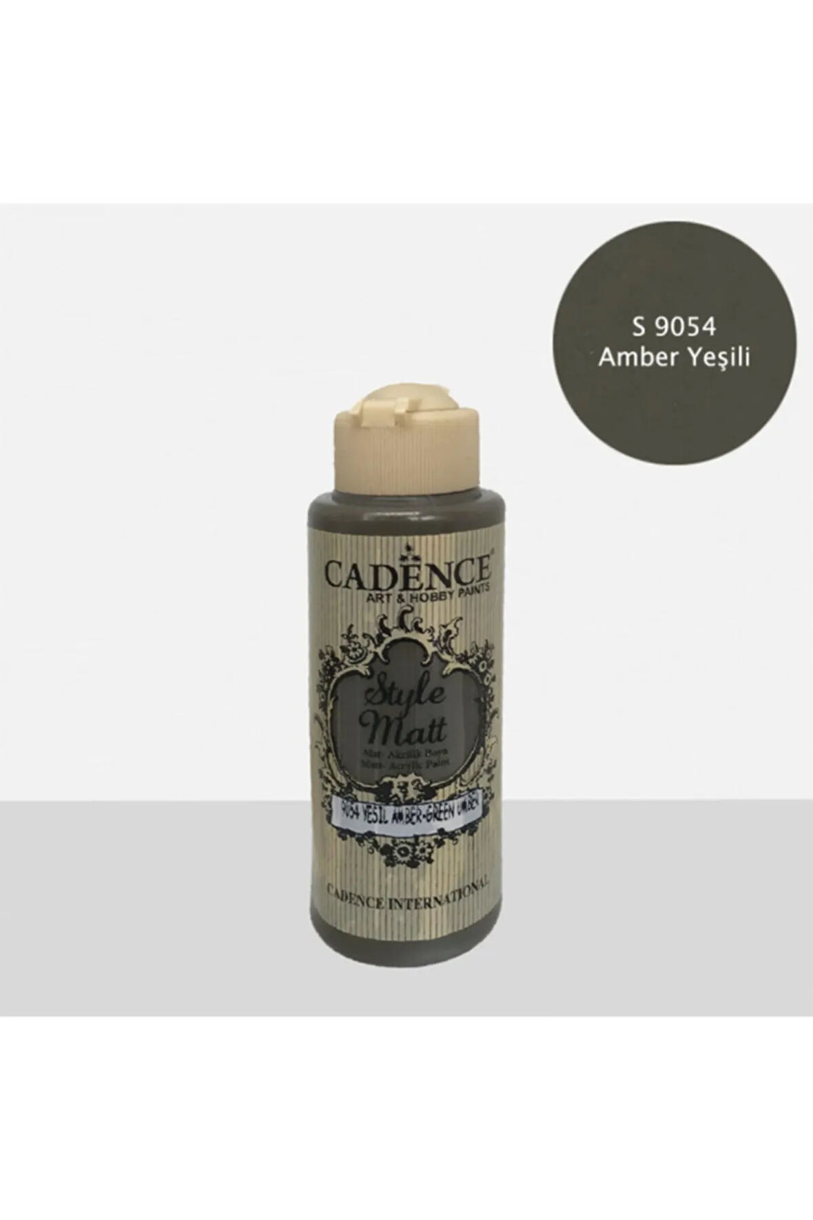 Style Mat Akrilik Boya-120ml S-9054 Yeşil Amber