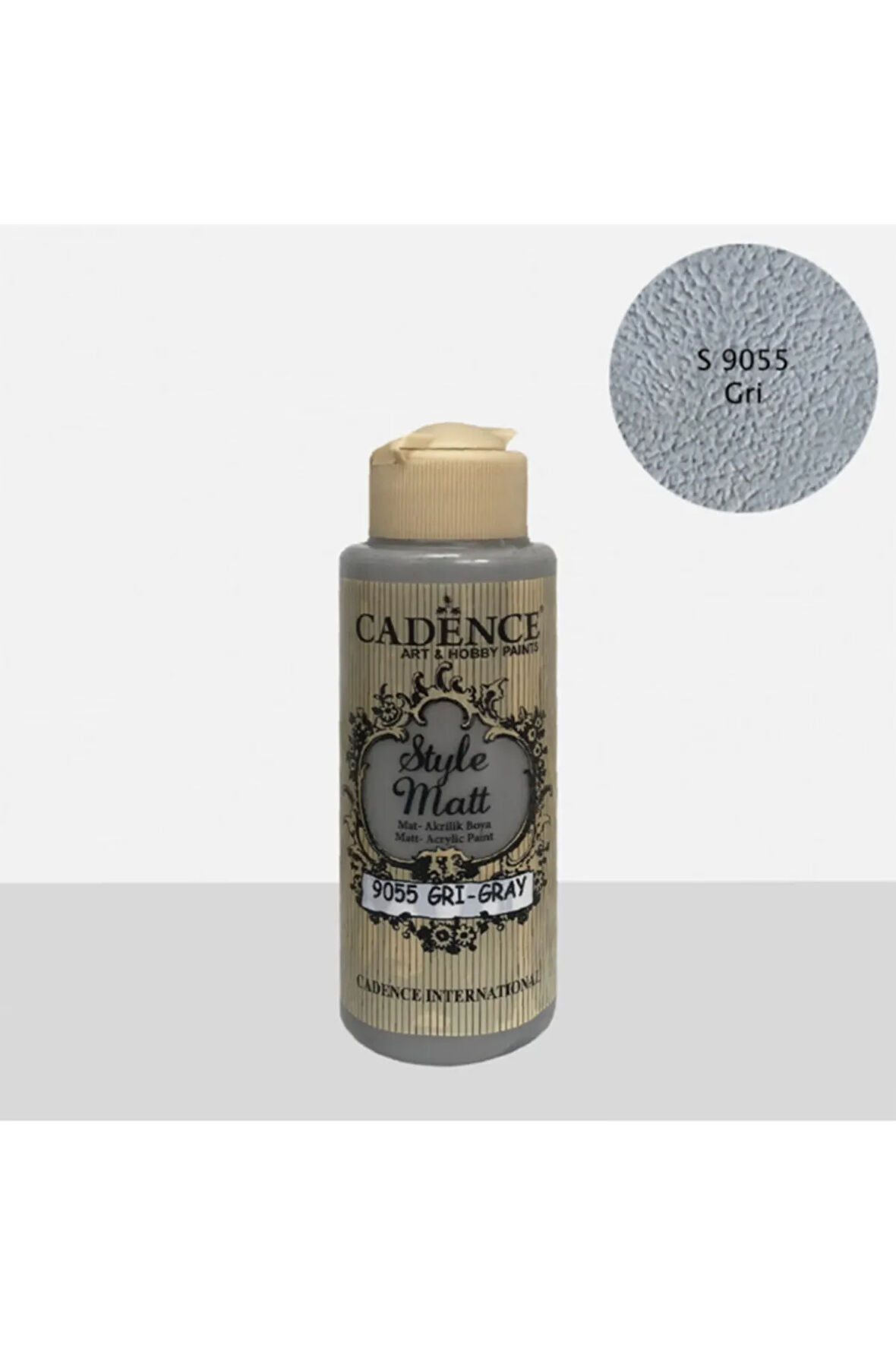 Style Mat Akrilik Boya-120ml S-9055 Gri