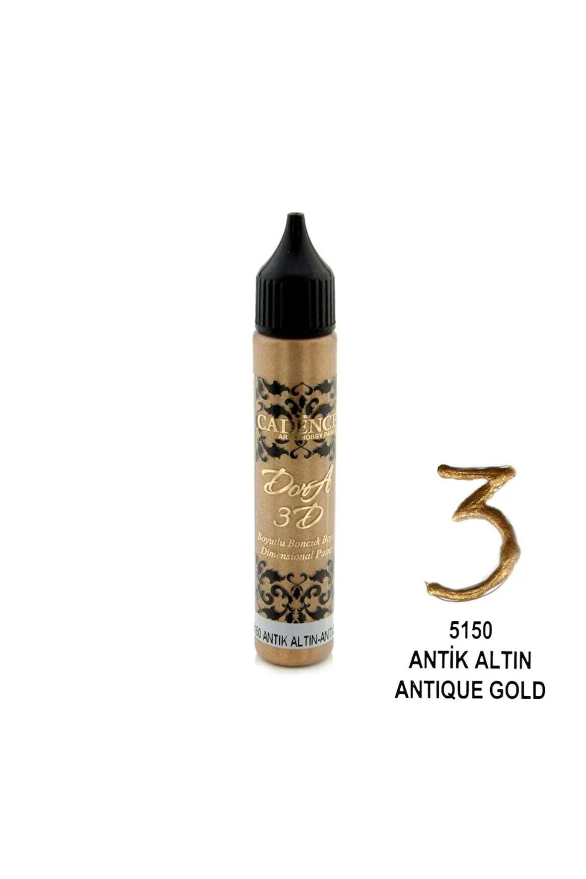 3D Dora Boncuk Boya 5150 Antik Altın 25 ml