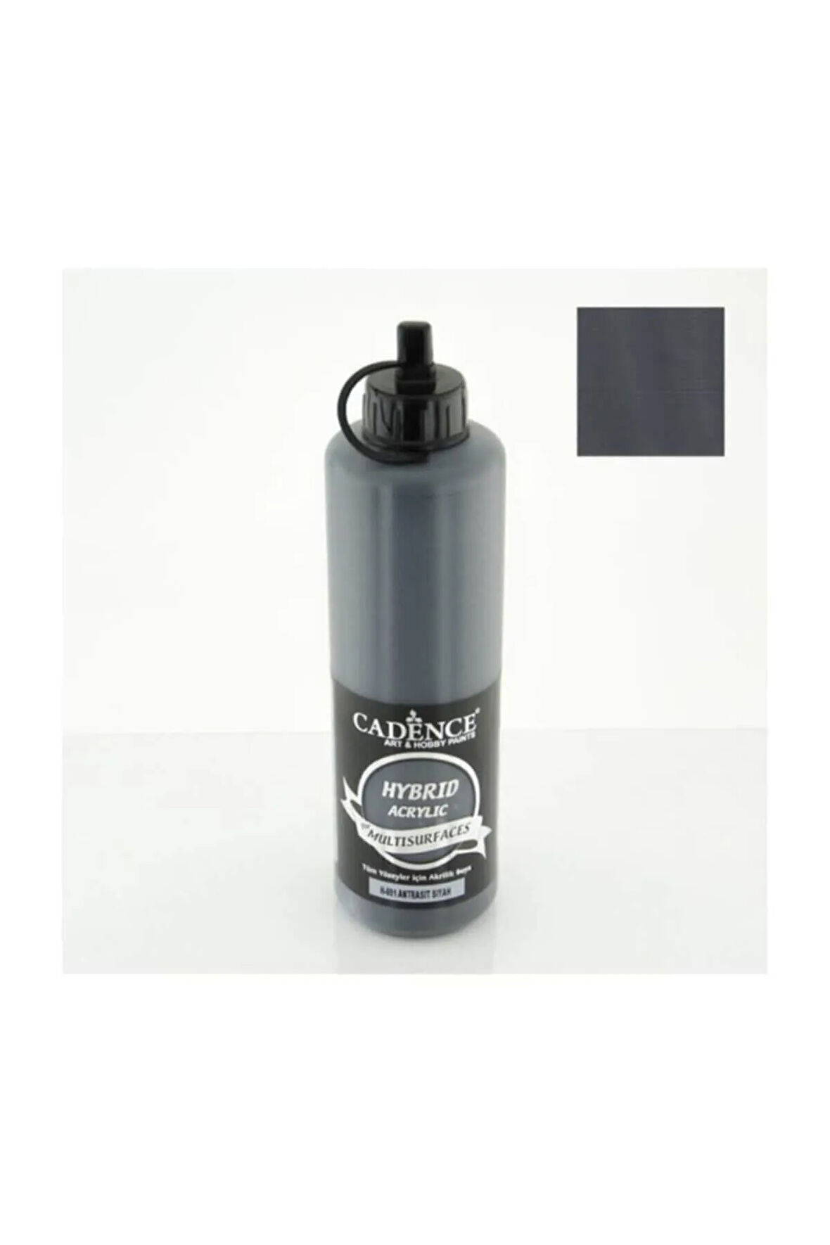 Hybrid Multisurface Akrilik Boya 500 ml. H-091 Antrasit Siyah