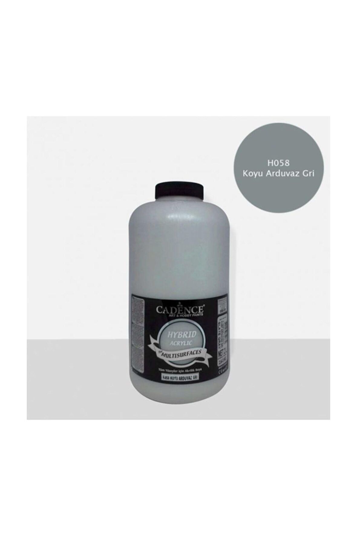 H-058 KOYU ARDUVAZ GRİ 2 LİTRE MULTISURFACE HYBRID AKR.