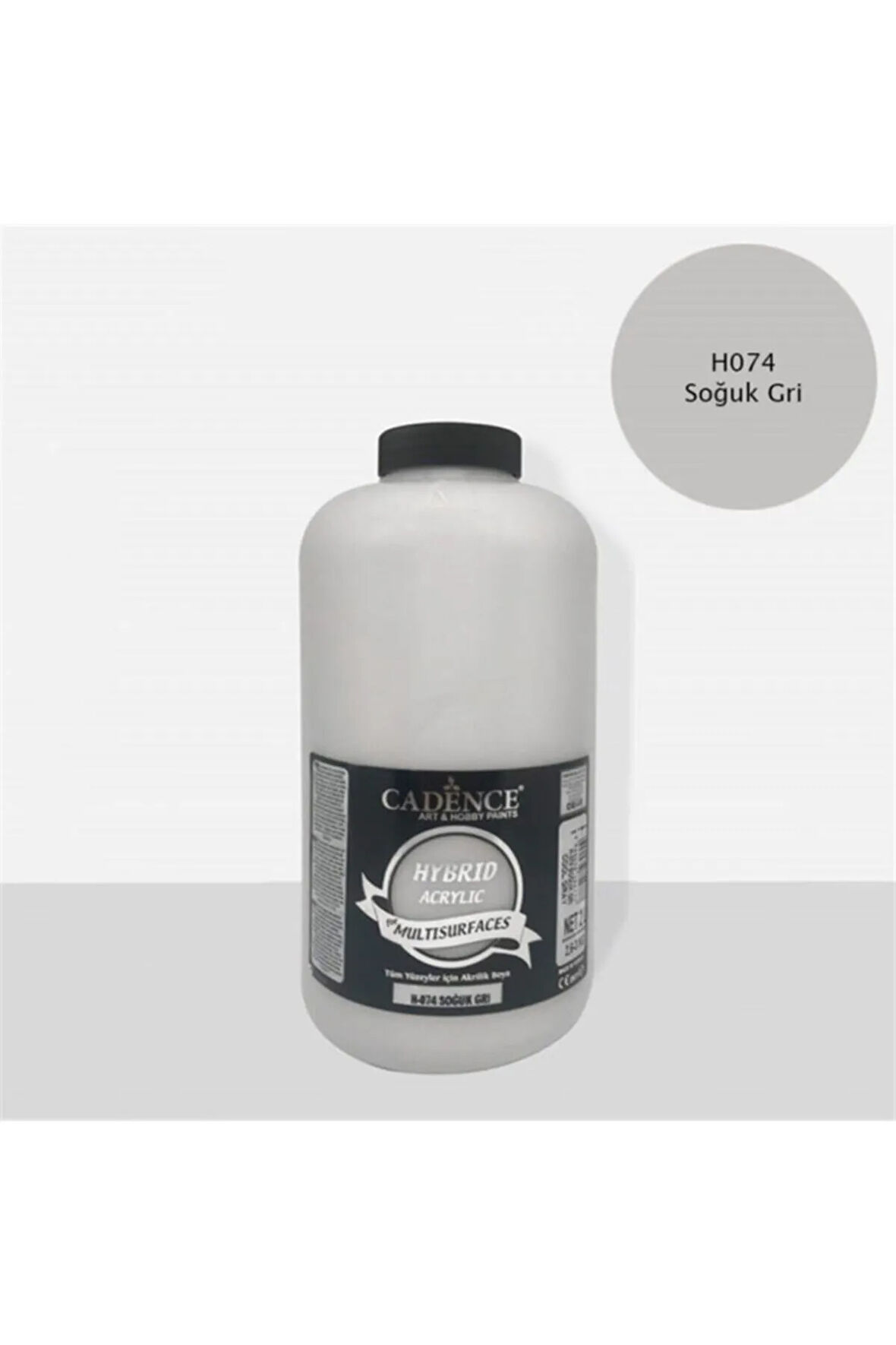 Hybrıd Akrilik Multısurfaces H-074 Soğuk Gri 2000 Ml