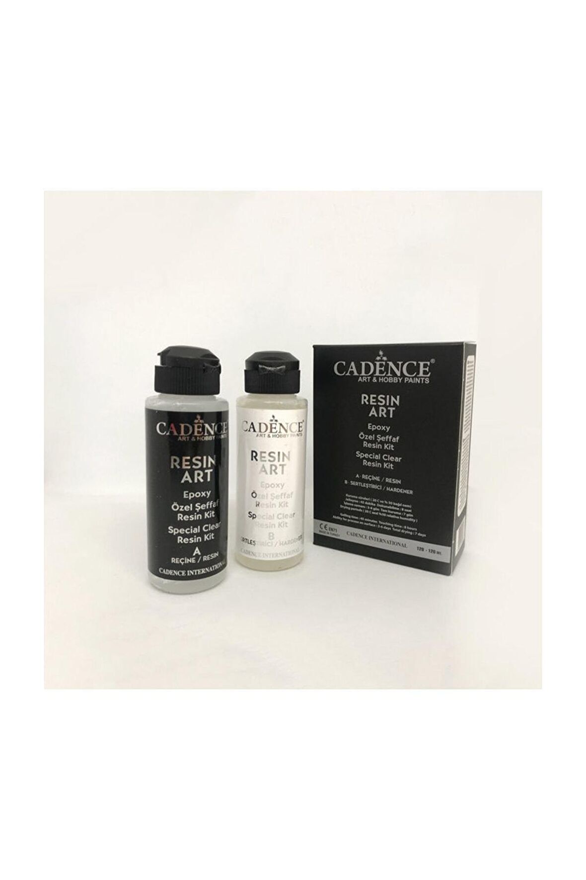 Resin Art Epoksi Şeffaf Reçine 120ml + 120ml Kit