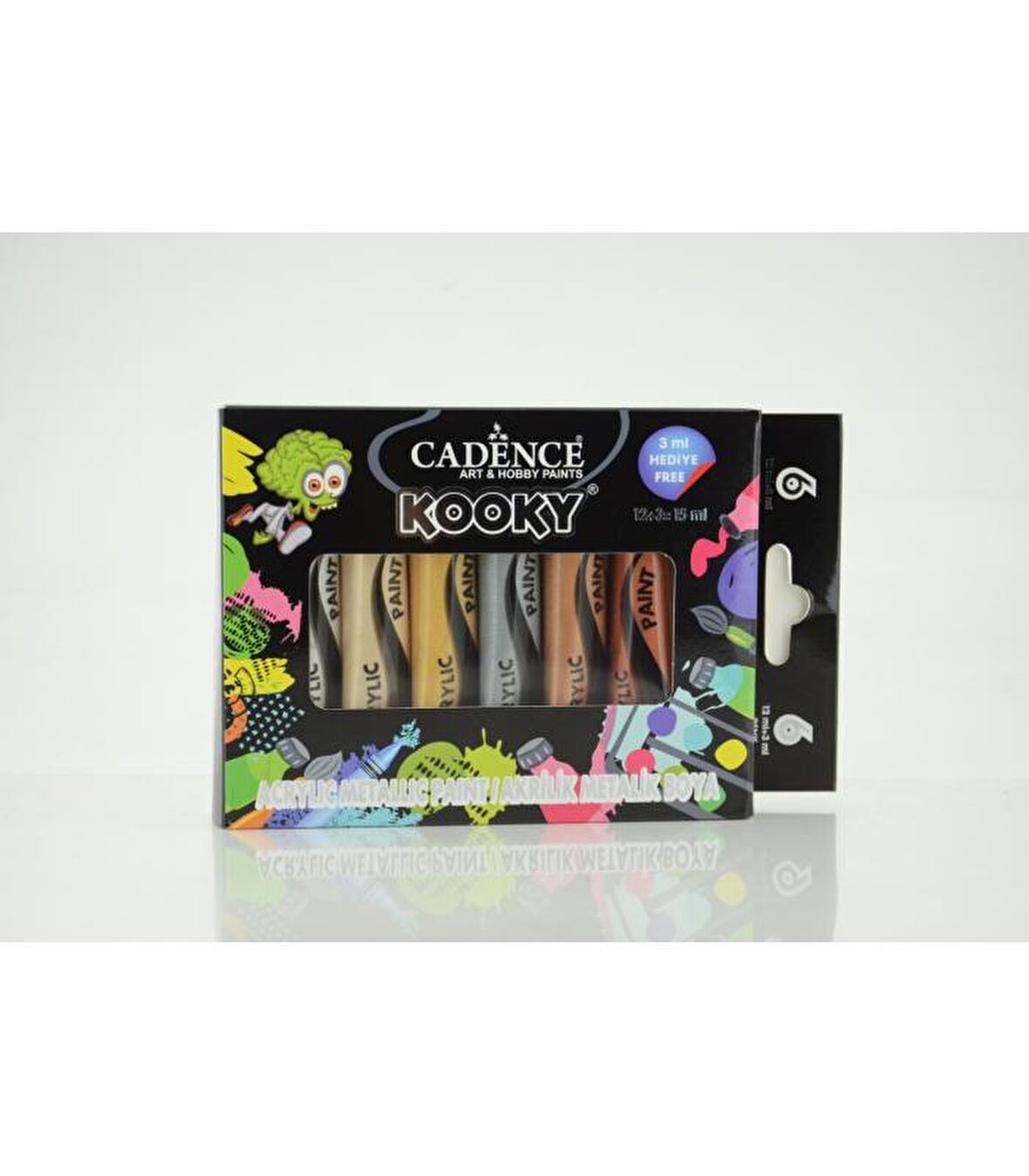 KOOKY METALİK AKRİLİK 6'LI SET 15 ML