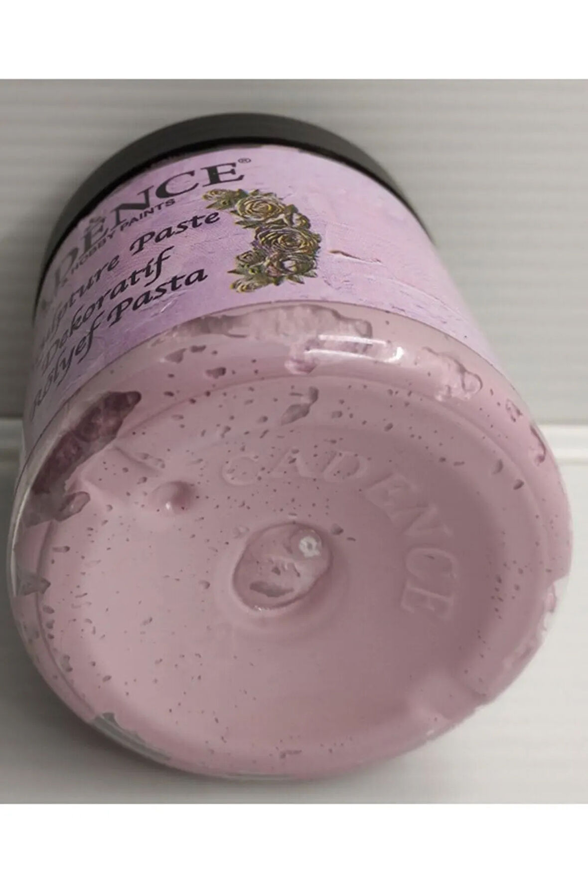 1314 Dekoratif Rölyef Pasta - 1314 Yabani Kekik - 250 ml Sculpture Paste - Mor - #785A96