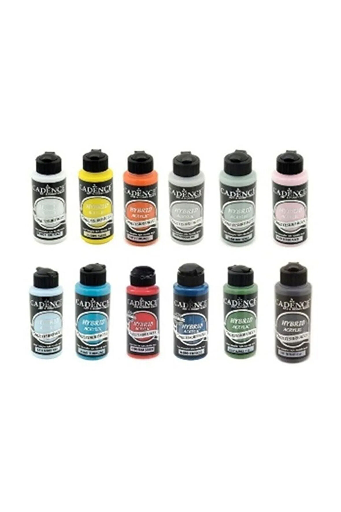 Hybrid Akrilik Boya Seti 120 Ml Set3 Sıcak Renkler