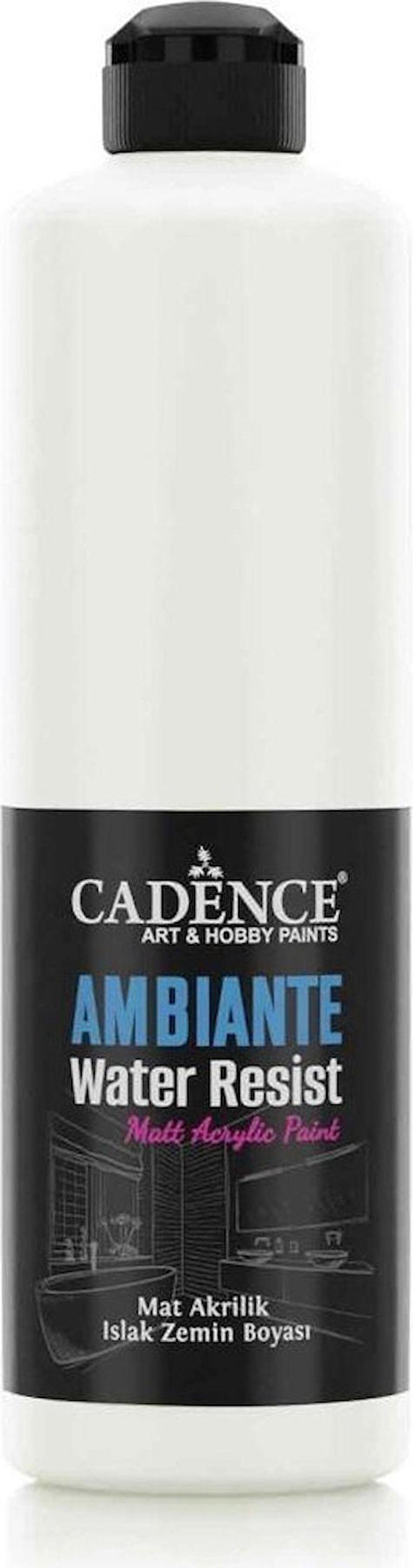 Cadence Ambiante Suya Dayanıklı Akrilik Boya Aw-02 Pak Beyaz 500ML + Katalizör 20GR