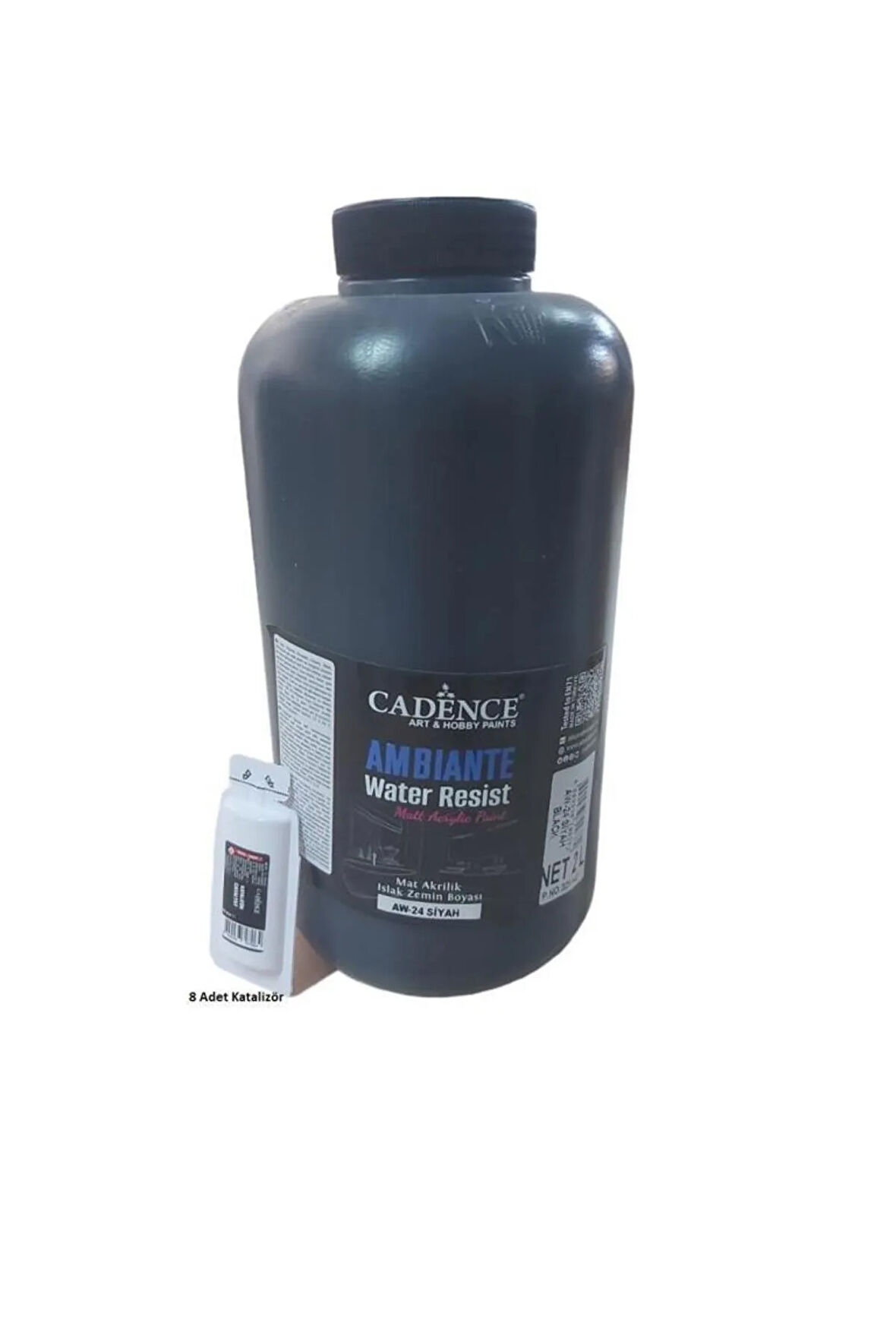 Ambiante Islak Zemin Boyası Aw24 Siyah 2000ml Katalizör 80gr