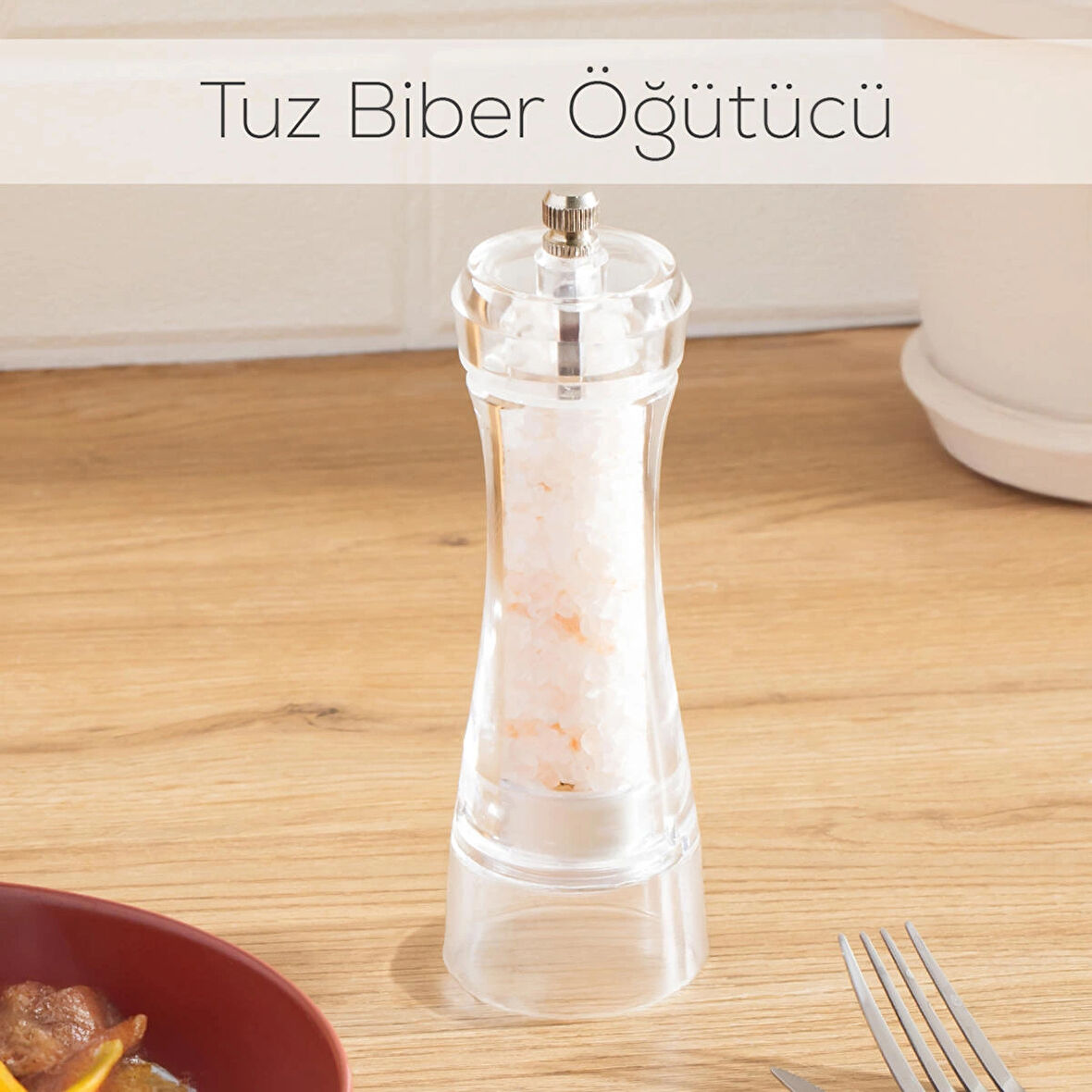 Porsima 181002 Baharat Öğütücü Değirmen Baharat Değirmeni El Değirmeni Tuz Karabiber Öğütücü Baharatlık