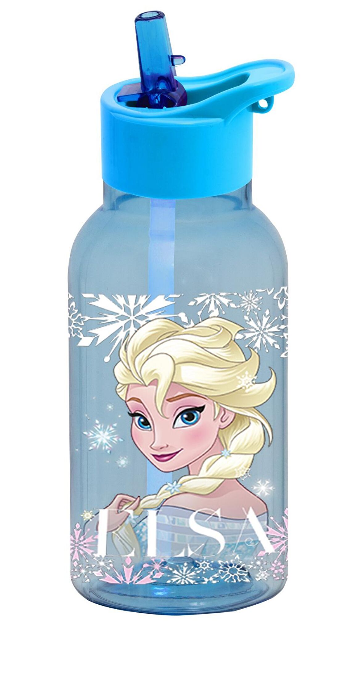 Frozen The Beautiful Elsa 460ML Lisanslı Kendinden Pipetli Suluk Matara