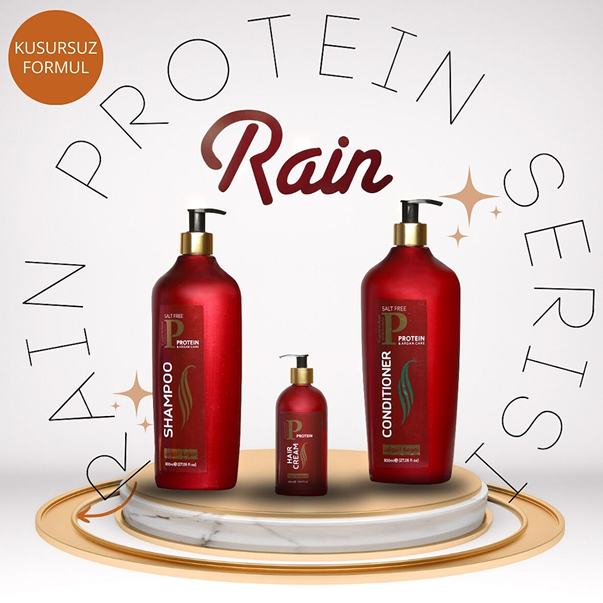 Rain Protein Serisi: Saçlarınızı Güçlendiren Protein 3 lü Bakım Seti