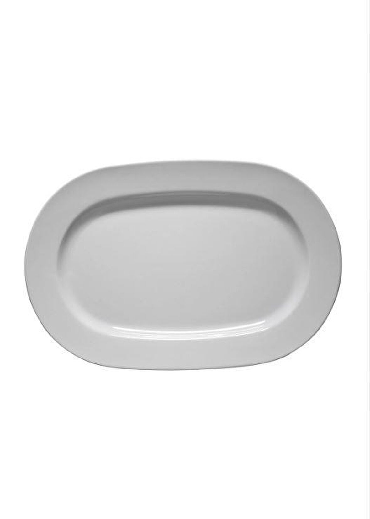 Frig Otel 22 cm Kayık Tabak 6 Adet Dekorsuz