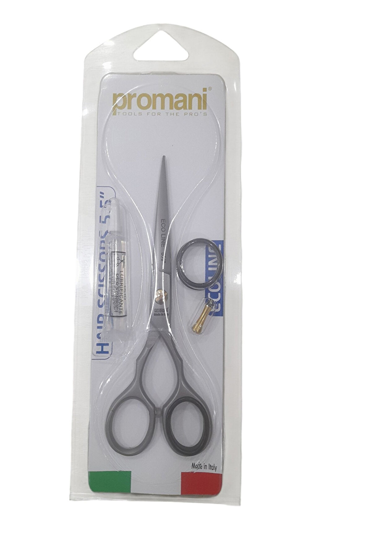PROMANI ECOLINE ÇELİK BERBER MAKASI 5,5" PR-748 Düz Saplı